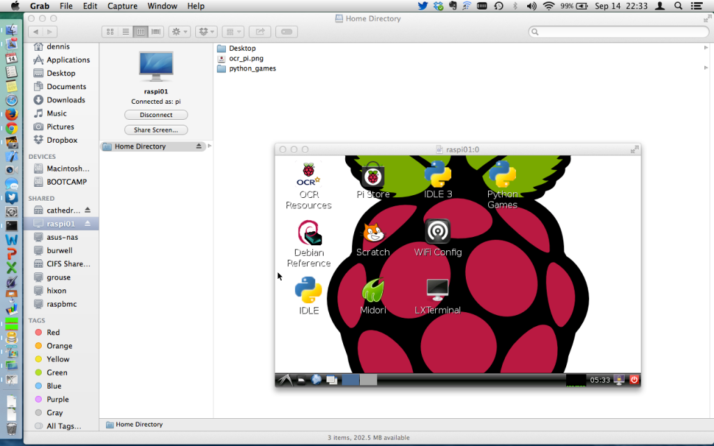 Raspberry Pi file sharing and screen sharing from a Mac rpi-afp-vnc