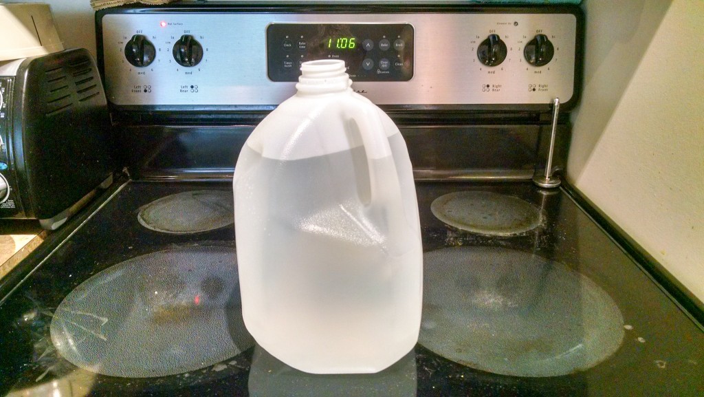 4L jug of water after breakfast