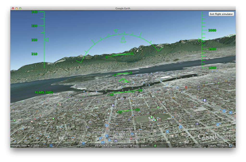 Flying in Google Earth