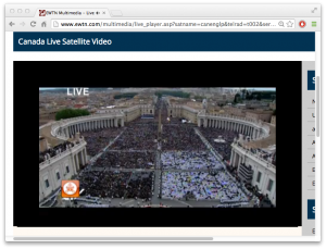 Crowd in St. Peter's Square estimated at 800,000 people