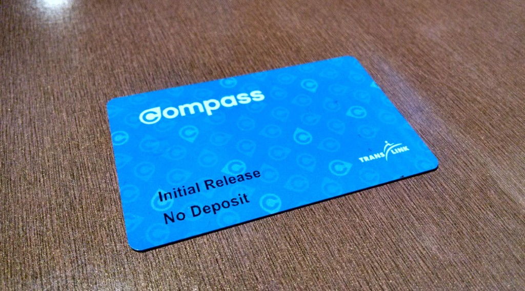 Finally tapping in using the Compass Card Dennis Tsang