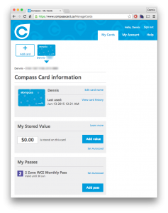 Compass Card Website